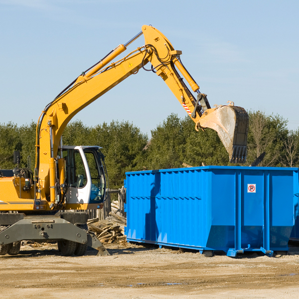 can i choose the location where the residential dumpster will be placed in Stewardson Illinois